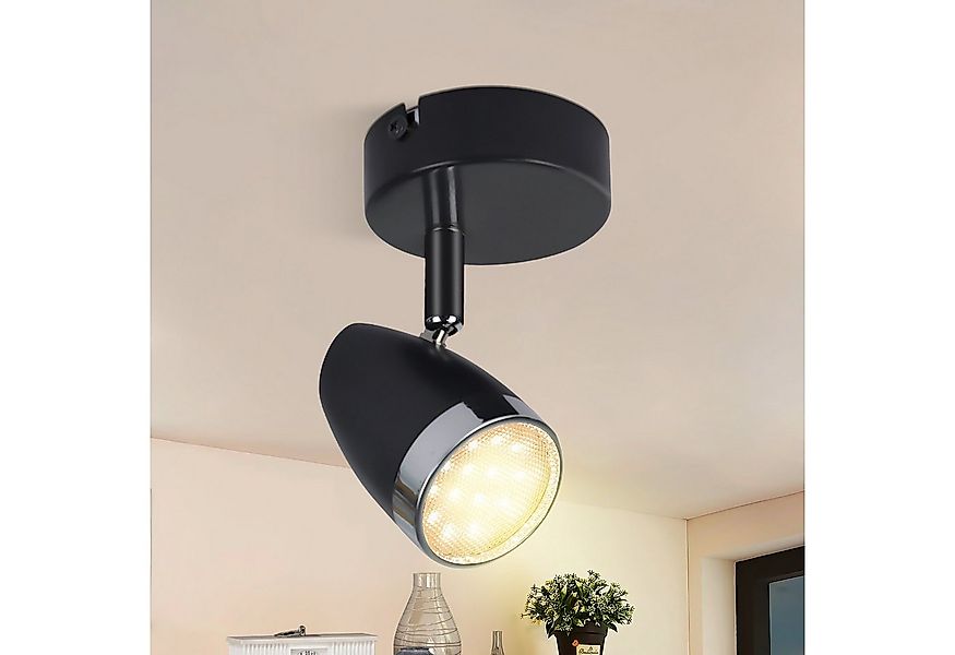 ZMH Deckenstrahler 1/2/3/4 Flammig 4/6/12/16W Deckenlampe schwenkbar 350° W günstig online kaufen