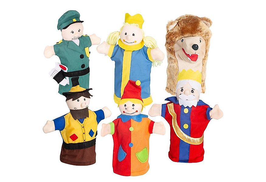 roba® Handpuppe Kasperlefiguren (6-tlg), Kasperlefiguren aus Stoff, für Pup günstig online kaufen