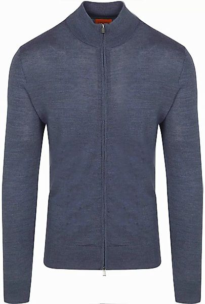 Suitable Cardigan Merino Denim Blau - Größe XXL günstig online kaufen