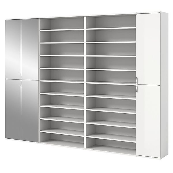 Inn.Furn Garderobenschrank in Weiß Hochglanz 251 cm SystemX günstig online kaufen