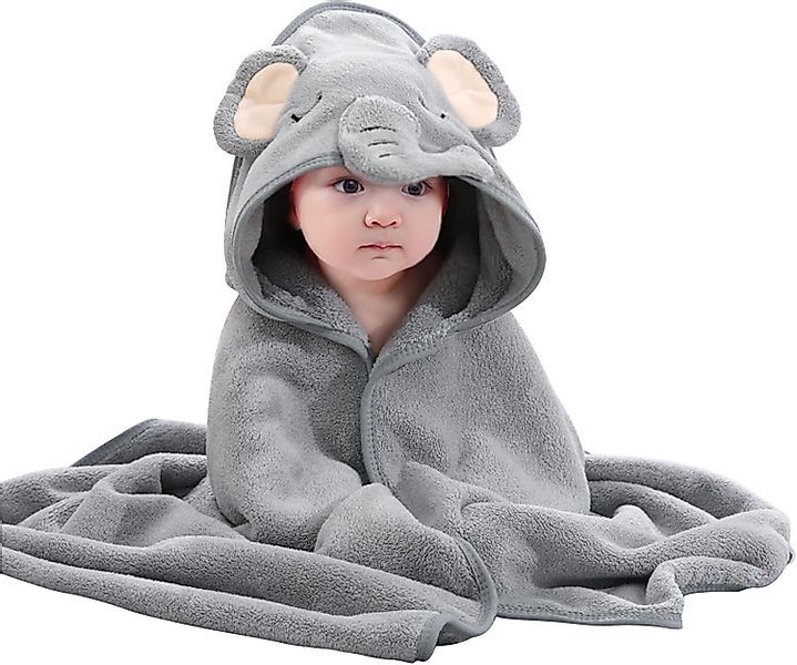 NUODWELL Kapuzenhandtuch Baby Kapuzenhandtuch mit Waschlappen,mit günstig online kaufen