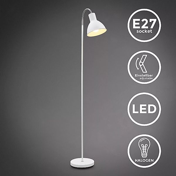 B.K.Licht Stehlampe, für 1 x E27 Leuchtmittel (Lief. ohne Leuchtmittel), in günstig online kaufen