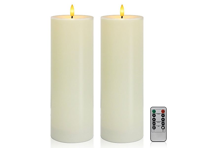 kisidus LED-Kerze LED Weihnachten Kerzen Wasserdichte flammenlose LED-Kerze günstig online kaufen