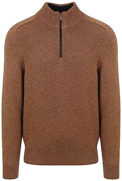 State Of Art Half Zip Pullover Melange Camel Braun - Größe XL günstig online kaufen