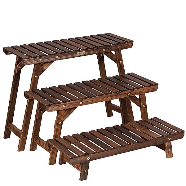 COSTWAY Pflanzentreppe (3 St), Blumenständer freistehend, günstig online kaufen