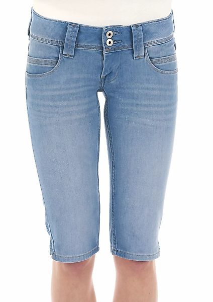 Pepe Jeans Damen Bermuda Venus Crop - Blau -Blue Denim günstig online kaufen