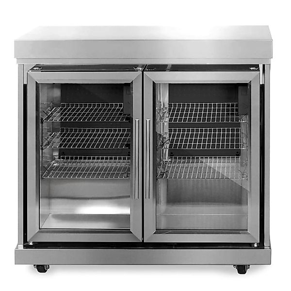 MyOutdoorKitchen Zweitüriger Modul-Kühlschrank Stainless Collection günstig online kaufen