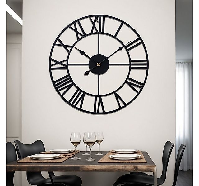 DARDVORLAG Wanduhr mit Römischen Ziffern, Vintage Metall Wanduhr (aus Metal günstig online kaufen