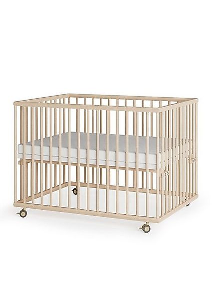 Sämann Babybett Laufgitter 75x100 cm Matratze Basic natur Premium Kollektio günstig online kaufen