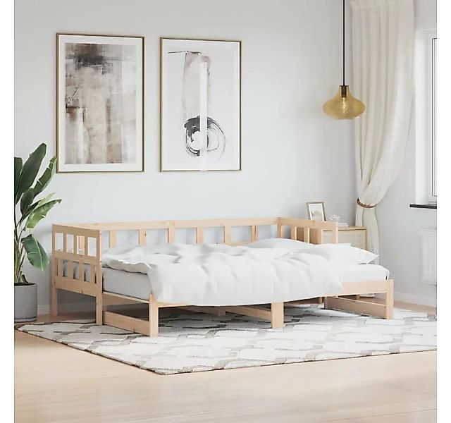 furnicato Bett Tagesbett Ausziehbar 90x200 cm Massivholz Kiefer günstig online kaufen