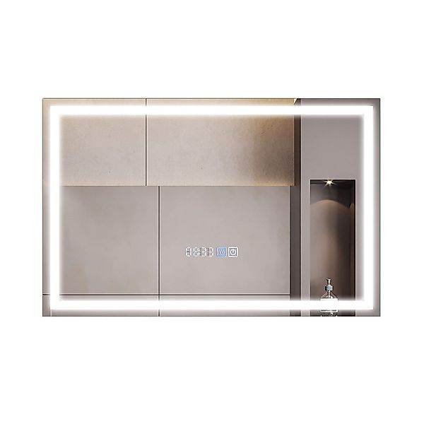 COSTWAY Badspiegel mit LED dimmbar, Touch günstig online kaufen