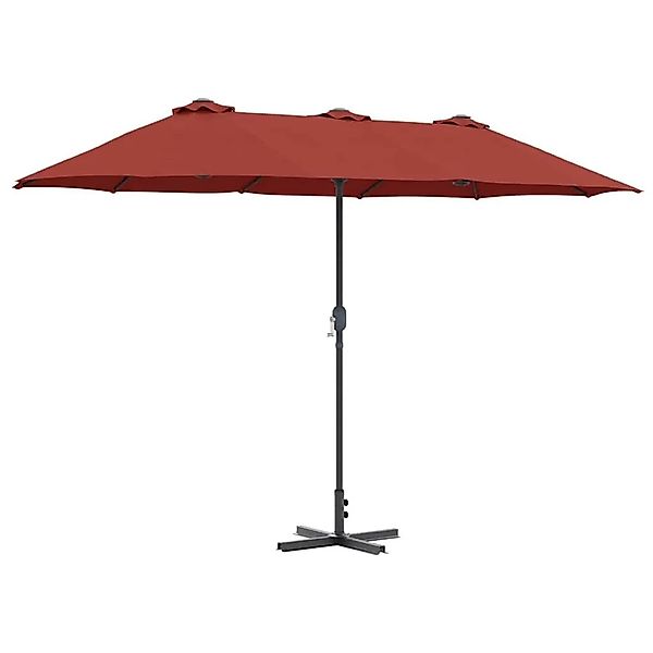 vidaXL Gartenparasol Terrakotta 370 x 197 x 239 cm 42003374 günstig online kaufen
