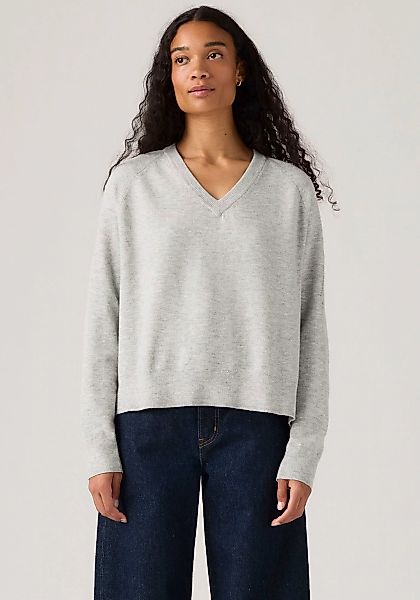 Levis V-Ausschnitt-Pullover "SUPER SOFT VNECK PULLOVER" im Bund beidseitig günstig online kaufen