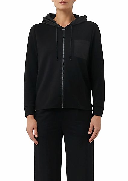 comma casual identity Kapuzensweatjacke, mit aufgesetzter Brusttasche günstig online kaufen