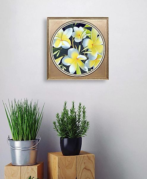 queence Acrylglasbild "Gelbe Blüten" günstig online kaufen