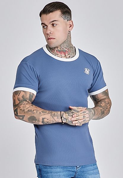 Siksilk T-Shirt SikSilk Herren Geripptes Ringer günstig online kaufen