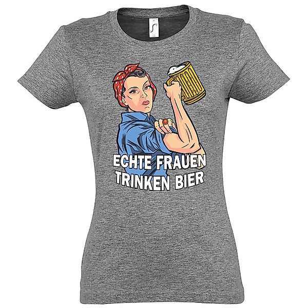 Youth Designz T-Shirt Echte Frauen Trinken günstig online kaufen