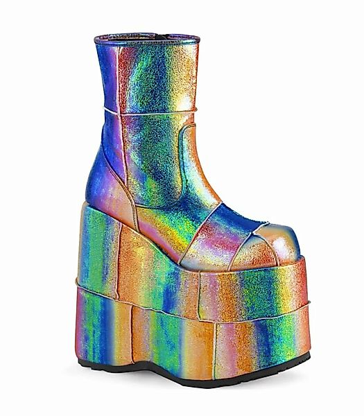 Plateau Ankle Boots STACK-201 - Mehrfarbig/Hell (Schuhgröße: EUR 41) günstig online kaufen