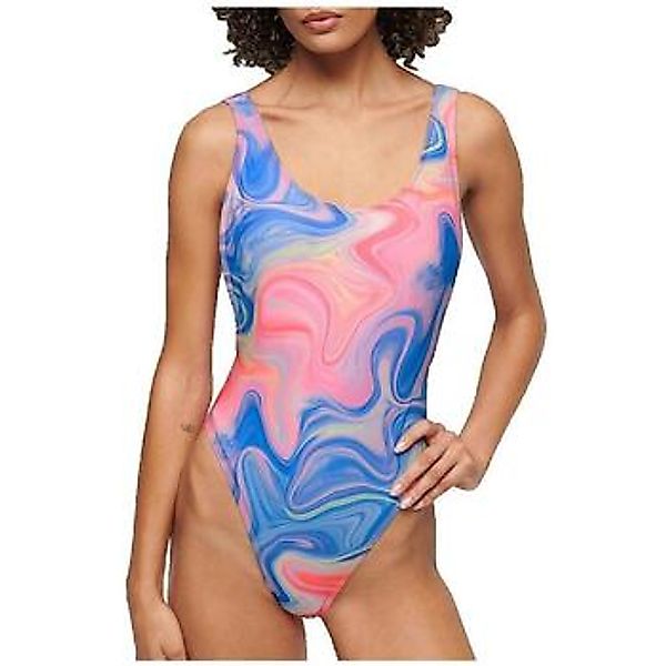 Superdry  Badeanzug Maillot de bain une pièce  imprimé marbré günstig online kaufen