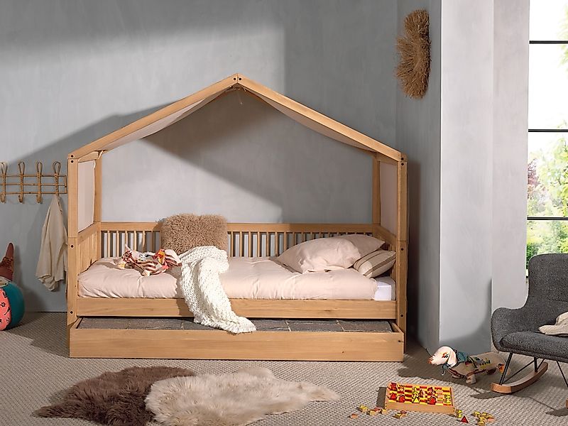 Home affaire Hausbett "Eiche massiv geölt, Made in Europe, langlebige Quali günstig online kaufen