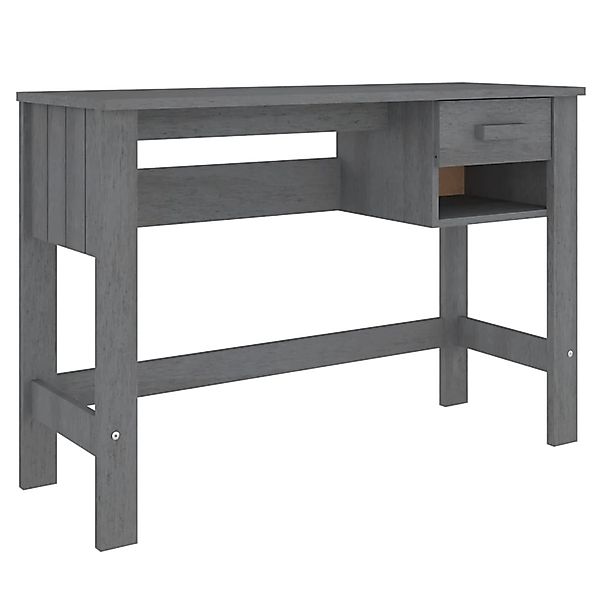 vidaXL Schreibtisch HAMAR Dunkelgrau 110x40x75 cm Massivholz Kiefer 340458 günstig online kaufen