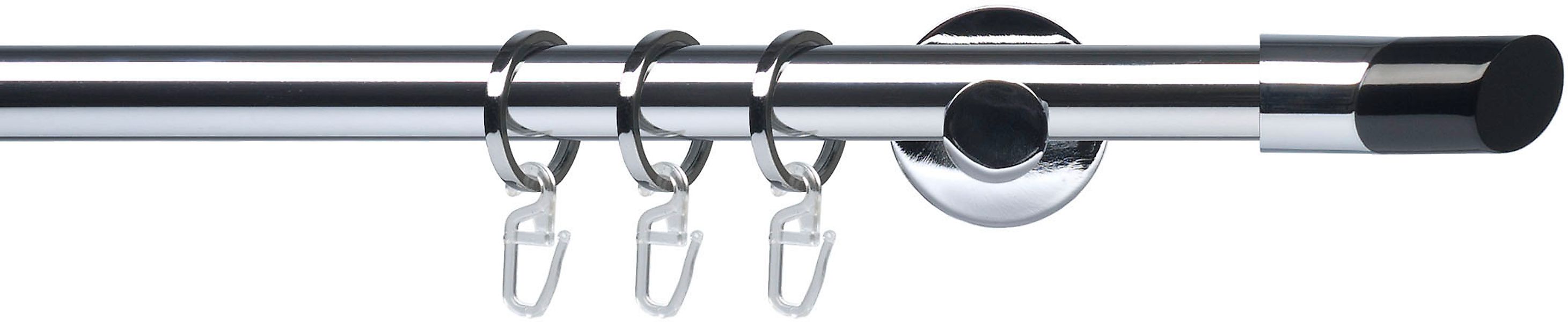 Liedeco Gardinenstange »Fertigstilgarnitur 20 mm Piano Gibraltar« Ø 2 mm 1 günstig online kaufen