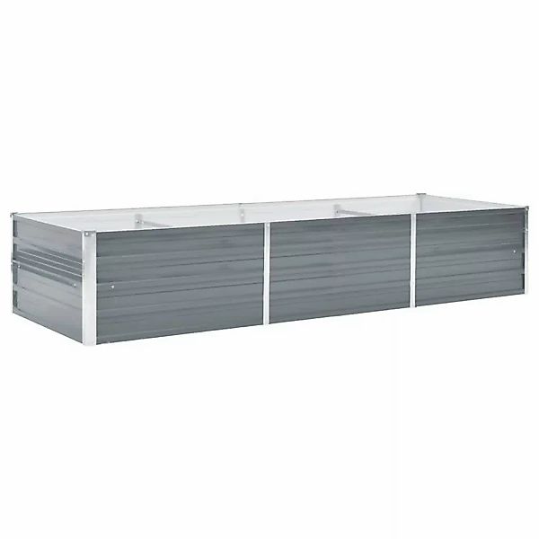 vidaXL Garten-Hochbeet Stahl 240x80x45 cm Grau 659807 günstig online kaufen