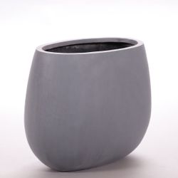 Elegant Einrichten Pflanzkübel ovalförmig Fiberglas 31x17x26cm günstig online kaufen