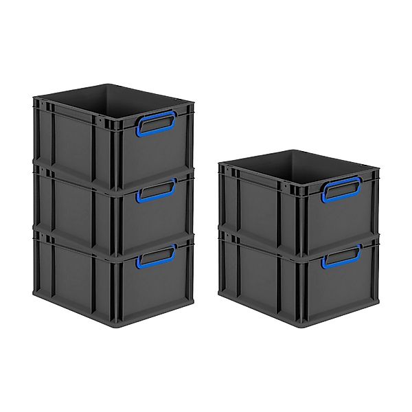 PROREGAL SparSet 5x Eurobox Nextgen Color HxBxT 22x30x40cm 20 Liter Griffe günstig online kaufen