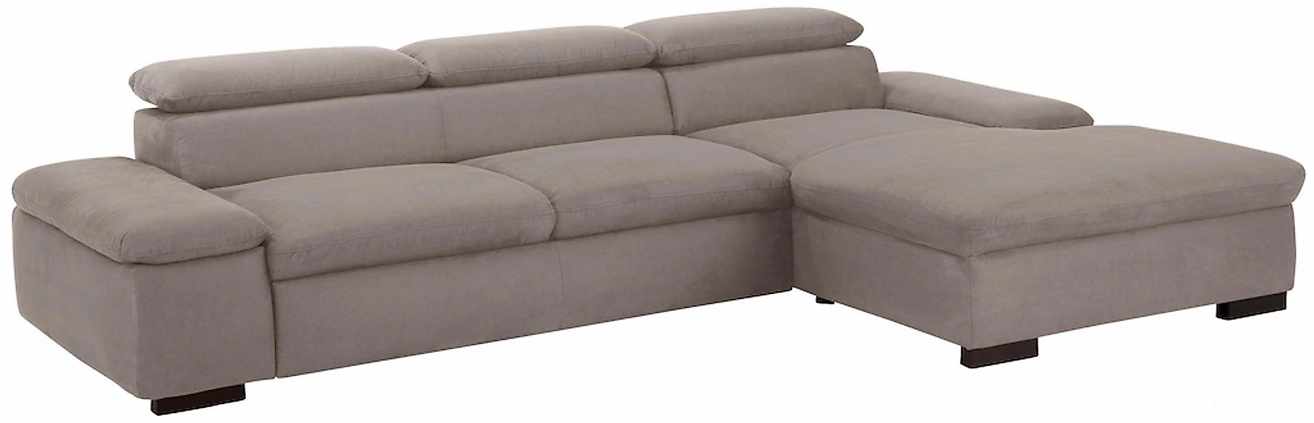 Home affaire Ecksofa "Alberto L-Form" mit Kopfteilverstellung, wahlweise mi günstig online kaufen
