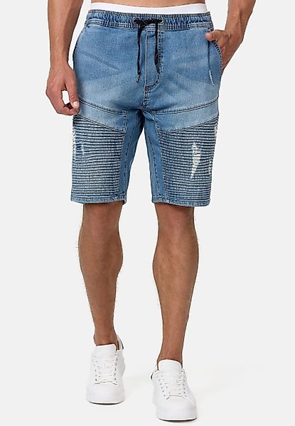 Indicode Jeansshorts Ernest aus elastischer Baumwoll-Qualität günstig online kaufen
