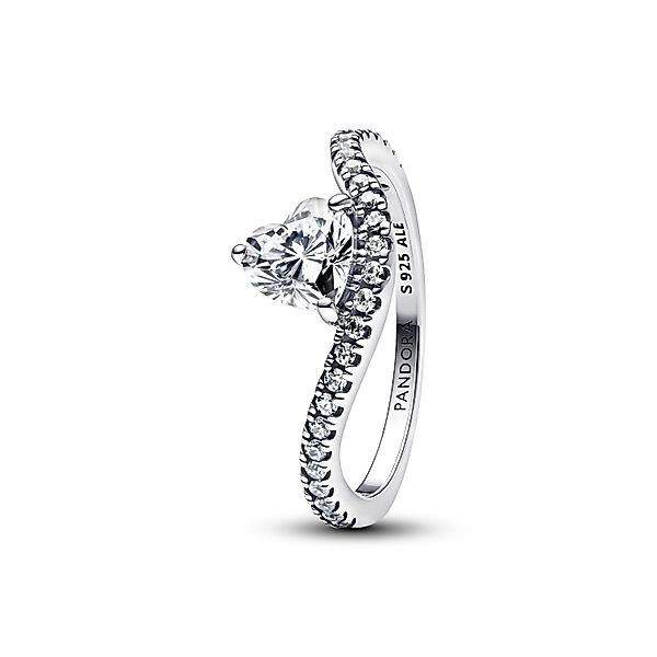 Pandora Silberring Pandora Ring Wavy Pavé günstig online kaufen