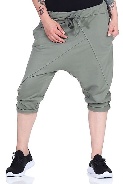 CLEO STYLE Jogginghose Bermuda 107 Oliv günstig online kaufen