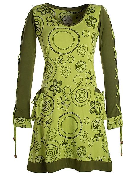 Vishes Jerseykleid Langarm Shirt Blümchenkleid Bedruckt günstig online kaufen