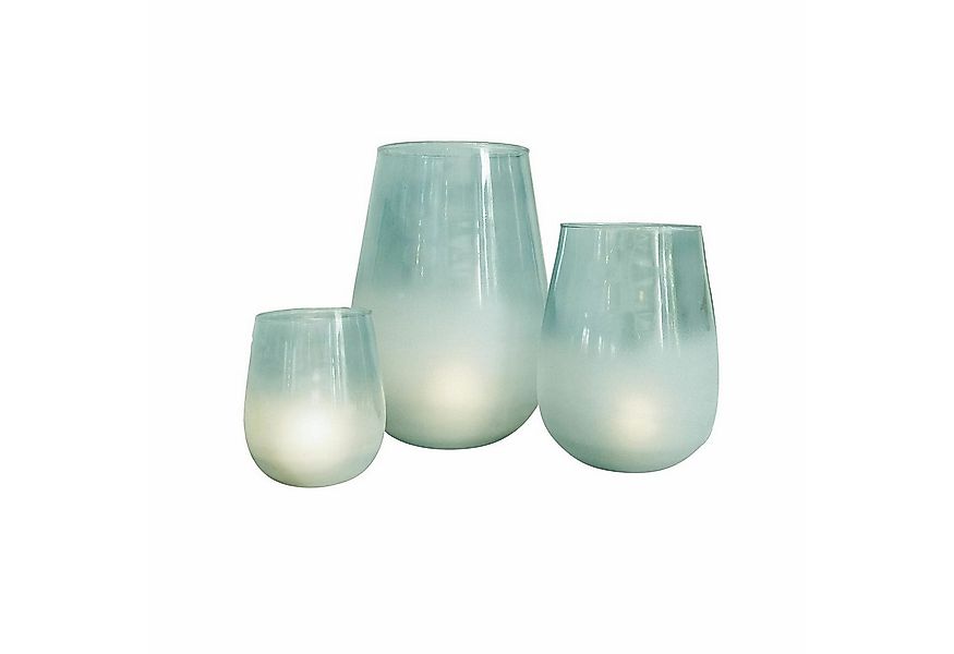 Mirabeau Windlicht Windlicht 3er Set Miristelle blau (3er Set, 3er Set) günstig online kaufen