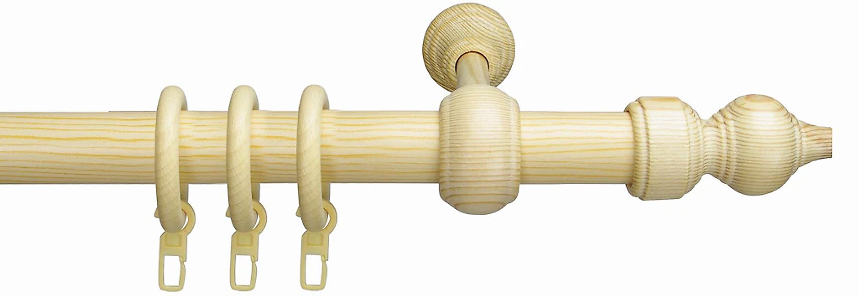 Liedeco Gardinenstange "Thüringen" Ø 28 mm 1 läufig-läufig Fixmaß günstig online kaufen