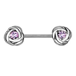 Taffstyle Intimpiercing Nippelpiercing Barbell mit Rosenblüten günstig online kaufen