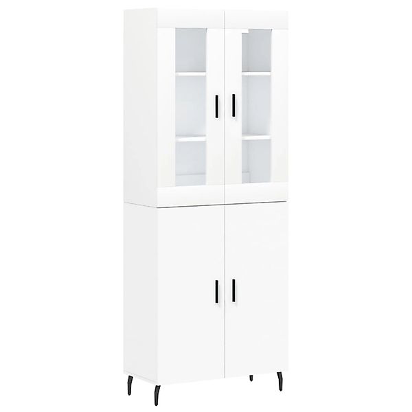 vidaXL Highboard Weiß 69,5x34x180 cm Holzwerkstoff 3198225 günstig online kaufen
