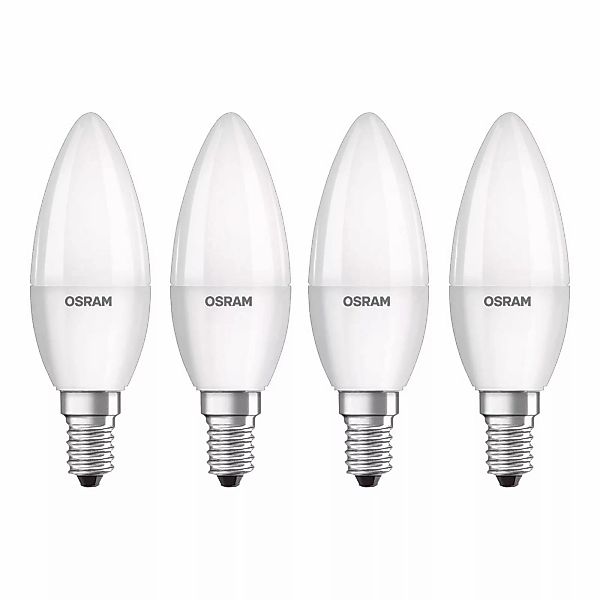 OSRAM LED-Kerze E14 Base Retro 4,9W 4er 4.000K günstig online kaufen