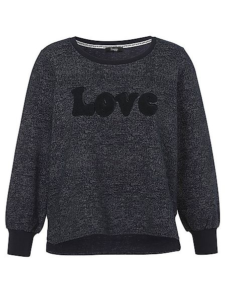 FRAPP Sweatshirt (1-tlg) mit Flock-Print "Love" günstig online kaufen