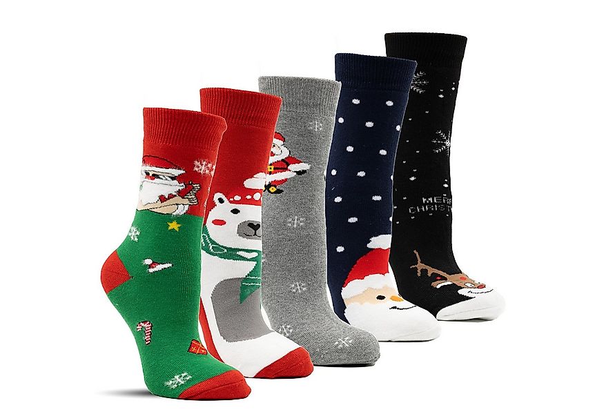 Frostfighter Thermosocken Herren Weihnachtssocken (6-Paar) Vollfrottee Inne günstig online kaufen