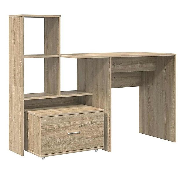 vidaXL Schreibtisch Schreibtisch Sonoma-Eiche 131,5 x 50 x 106,5 cm Holzwer günstig online kaufen