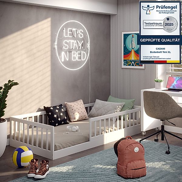 CADANI Kinderbett CADANI Timi Kinderbett Montessori Bodenbett (Rausfallschu günstig online kaufen