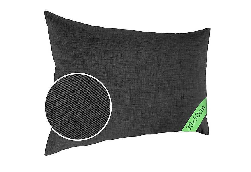 ANRO Dekokissen MrJack Kissenbezug Leinenoptik Deko Kissen Uni, Kissenhülle günstig online kaufen