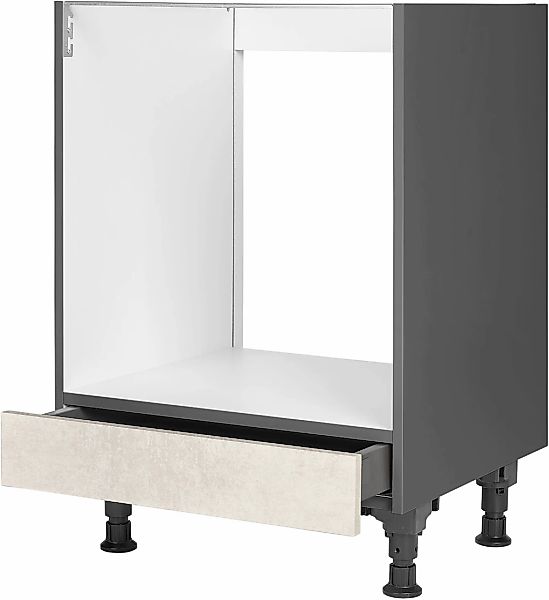 nobilia Herdumbauschrank ""Riva", vormontiert, mit höhenverstellbaren Socke günstig online kaufen