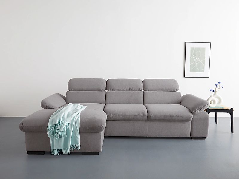 COTTA Ecksofa "Lola L-Form mit Kopfteilfunktion & Hocker", (Set, mit Hocker günstig online kaufen