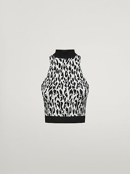 Wolford - C2C Leopard Top Sleeveless, Frau, sugar zwizzle/black, Größe: XS günstig online kaufen