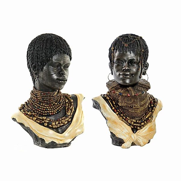 Deko-figur Dkd Home Decor Afrikanerin Harz (26 X 20 X 42 Cm) (2 Stück) günstig online kaufen