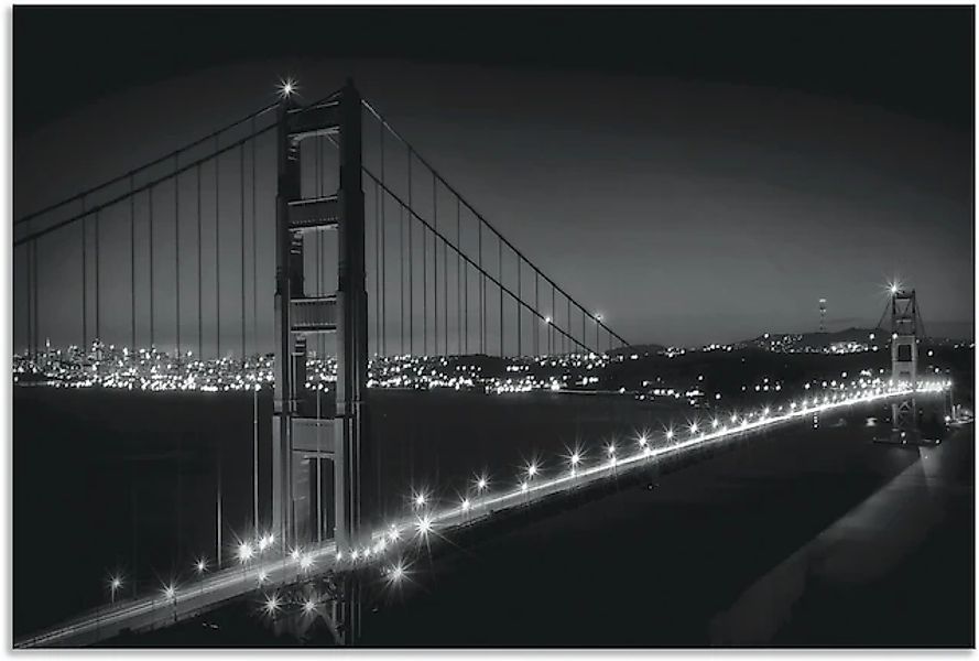Artland Wandbild »Golden Gate Bridge am Abend« San Francisco 1 Stk. tlg. al günstig online kaufen