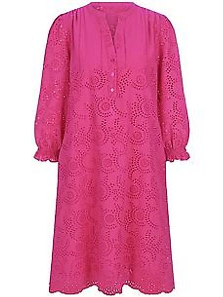 Kleid V-Öffnung am Ausschnitt Marcel Ostertag pink günstig online kaufen